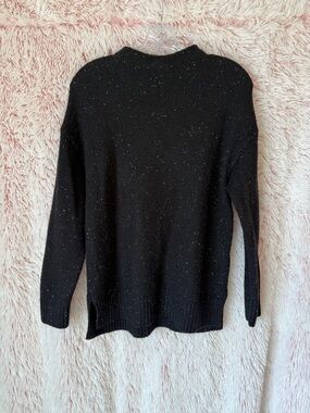 Well Worn Black Speckled Crewneck Sweater